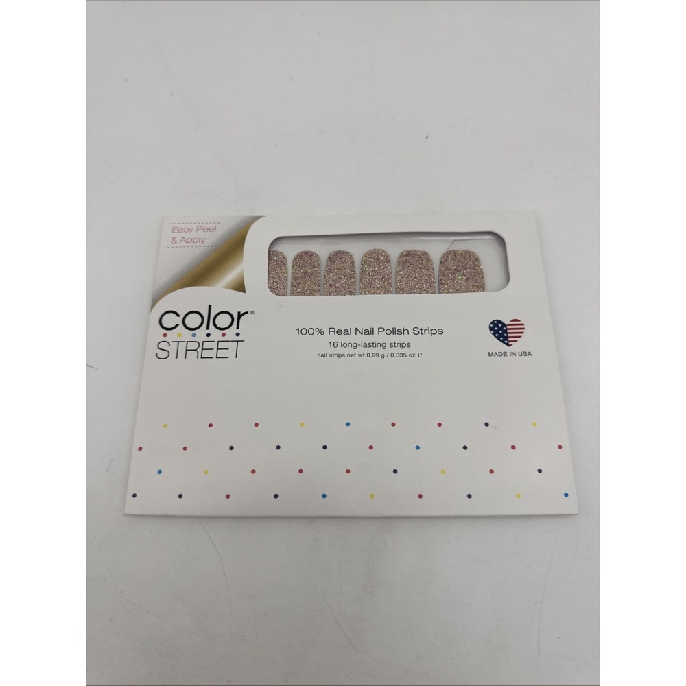 Color Street Nail Polish Strips TOKYO LIGHTS Retired NEW SEALED Pink Glitter HTF